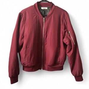 Women’s Burgundy Bomber jacket